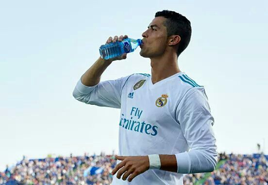 Cristiano Ronaldo Drinking Water